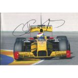 Vitaly Petrov signed 12x8 colour photo racing for Renault. Good condition Est.