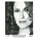 Melissa Manchester signed 10x8 black and white photo. American singer-songwriter and actress.