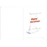 Ronnie Corbett signed Christmas card. Good condition Est.