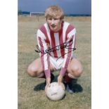 Football Autographed Colin Todd Photo, A Superb Image Depicting The Sunderland Centre-Half