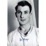 Football Autographed Ken Morgans Photo, A Superb Image Depicting The Swansea Town Right-Wing