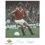 Steve Coppell signed 10x8 colour Autographed Editions photo. Biography on reverse. Good condition