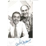 Ian St John and Jimmy Greaves signed 7x4 black and white photo.. Good condition Est.