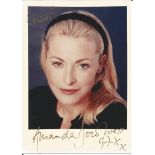 Amanda Donohue Actress Signed Photo. Good Condition Est.