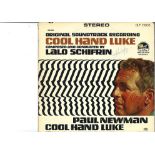 Lalo Schifrin signed 33rpm record sleeve for the original soundtrack of Cool Hand Luke. Record