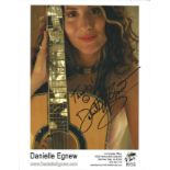 Danielle Egnew signed 12x8 colour photo. musician, actress, media personality, activist and self-