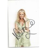 Denise Van Outen signed 6x4 colour photo. Good condition Est.