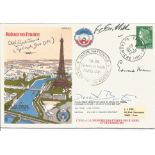Escape From France Multiple signed Royal Air Forces Escaping Society cover. Includes Grp Capt