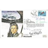 Luftwaffe aces WW2 multiple signed Ron Gellatly Test pilot cover. Inc Achegelis, Wilcke, Kindermann.