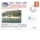 Commander HMS Montrose signed 1995 Navy Days cover. Good condition Est.