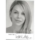 Leslie Ash signed 6x4 black and white photo. Good condition Est.