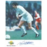Norman Hunter signed 10x8 colour Autographed Editions photo. Biography on reverse. Good condition