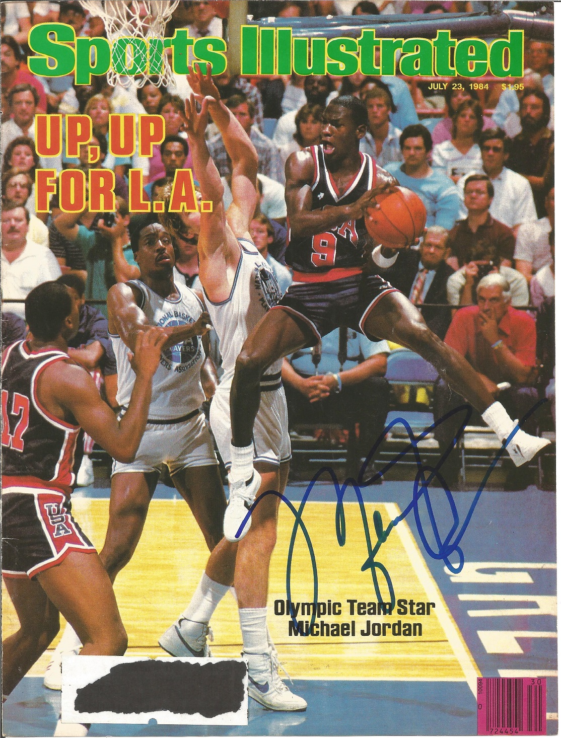 Michael Jordan signed Sports Illustrated magazine front cover. Good condition Est.