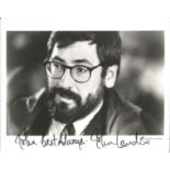 John Landis signed 10x8 black and white photo. an American film director, comedian, screenwriter,