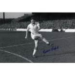 Football Autographed Ron Cope Photo, A Superb Image Depicting The Manchester United Centre-Half