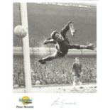 Peter Bonetti signed 10x8 black and white Autographed Editions photo. Biography on reverse. Good