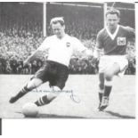 Tom Finney Signed Preston North End Photo. Good Condition Est.