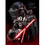 Dave Prowse Darth Vader Star Wars hand signed large 16x12 photo. This beautiful large 16x12 hand-