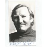 Leslie Phillips signed 6x3 black and white photo. Good condition Est.