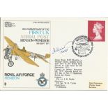 MRAF Slessor signed RAF Hendon 1st Ariel post cover 1971. Good condition Est.