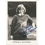 Virginia Mckenna Born Free Actress Signed 5x7 Photo. Good Condition Est.