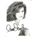 Pam Dawber signed 7x5 black and white photo. American actress best known for her lead television