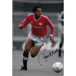 Football Autographed Remi Moses Photo, A Superb Image Depicting The Manchester United Midfielder
