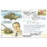 Luftwaffe aces Kindermann, Wick, Achgelis and others signed Roy Moxam Test pilot RAF cover. Good