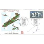 WW2 French fighter ace Pierre Bleton signed 1969 Yak fighter FDC. Good condition Est.