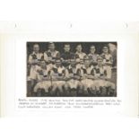 Football vintage team newspaper photo Bristol Rovers 1955 signed eight team members includes Jack