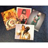 Low Price Sale! Lot of 4 WWF / WWE Wrestling hand signed 10x8 photos. This beautiful set of 4 hand-