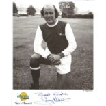 Terry Mancini signed 10x8 black and white Autographed Editions photo. Biography on reverse. Good