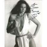 Low Price Sale! Caroline Munro super sexy hand signed 10x8 photo. This beautiful hand-signed photo
