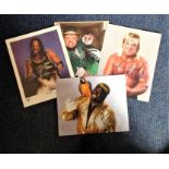 Low Price Sale! Lot of 4 WWF / WWE Wrestling hand signed 10x8 photos. This beautiful set of 4 hand-