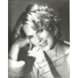 Sharon Gless signed 10x8 black and white photo. American actress, who is known for her television