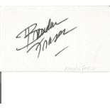 Brendan Fraser Actor Signed Card 7. Good Condition Est.