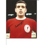 Ian Callaghan signed colour 10x8 Liverpool photo. Good condition Est.