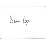 Brian Cox Actor Signed 4x6 Card. Good Condition Est.