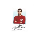 Sir Geoff Hurst signed 4x2 colour photo fixed to A4 sheet. Sir Geoffrey Charles Hurst MBE (born 8