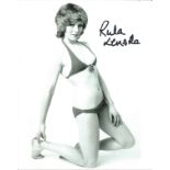 Rula Lenska signed glam photo in bikini. English-Polish actress. She mainly appears in British stage