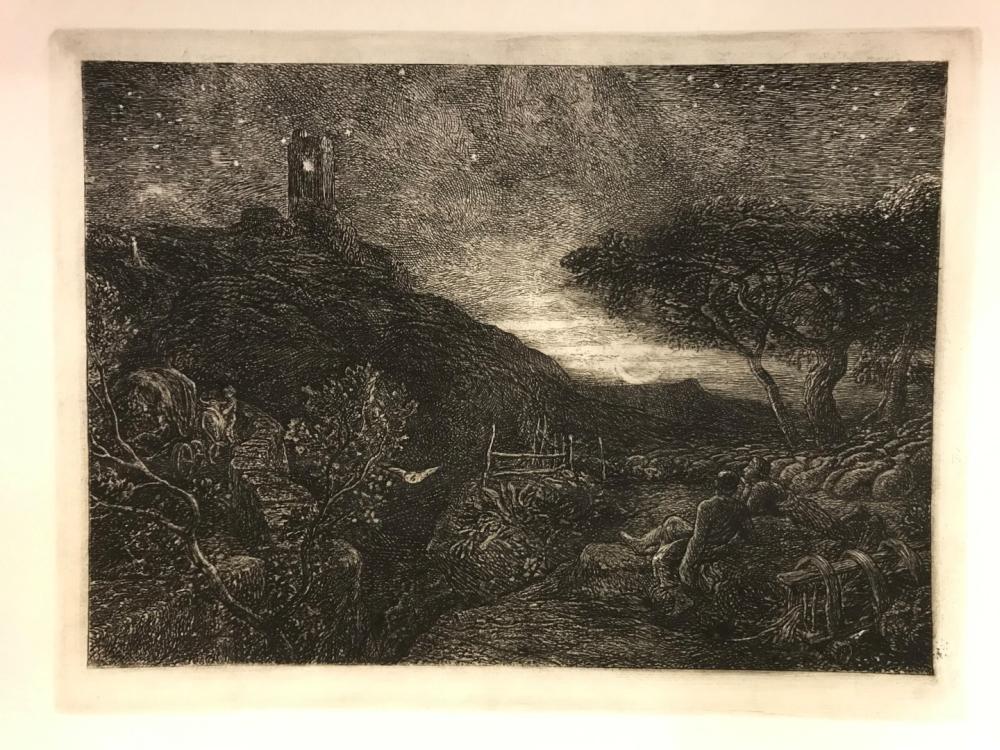 Samuel Palmer (1805-1881) The Lonely Tower, etching, 22.5 x 28.5cm (sheet), a 20th century - Image 3 of 3