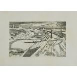 Paul Nash (British 1889-1946) The Wall - Dymchurch engraving on Saunders mould-made paper, proof