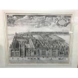 David Loggan, Queens' College Cambridge, engraving, late 17th century, 36 x 45cm; and 20 other small