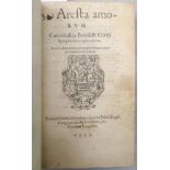 MARTIAL D'AUVERGNE. Aresta Amorum. Paris: C. Langelier, 1544, small 8vo, slightly age toned, title