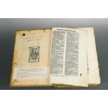 AUGUSTINUS (Aurelius) Explanatio Psalmorum, 3 parts in one, Basel : Johann Amerbach 1489, folio,