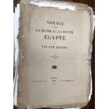 DENON (Vivant) Voyage dans La Basse et la Haute Egypte. Second edition Paris: imprimerie de J.