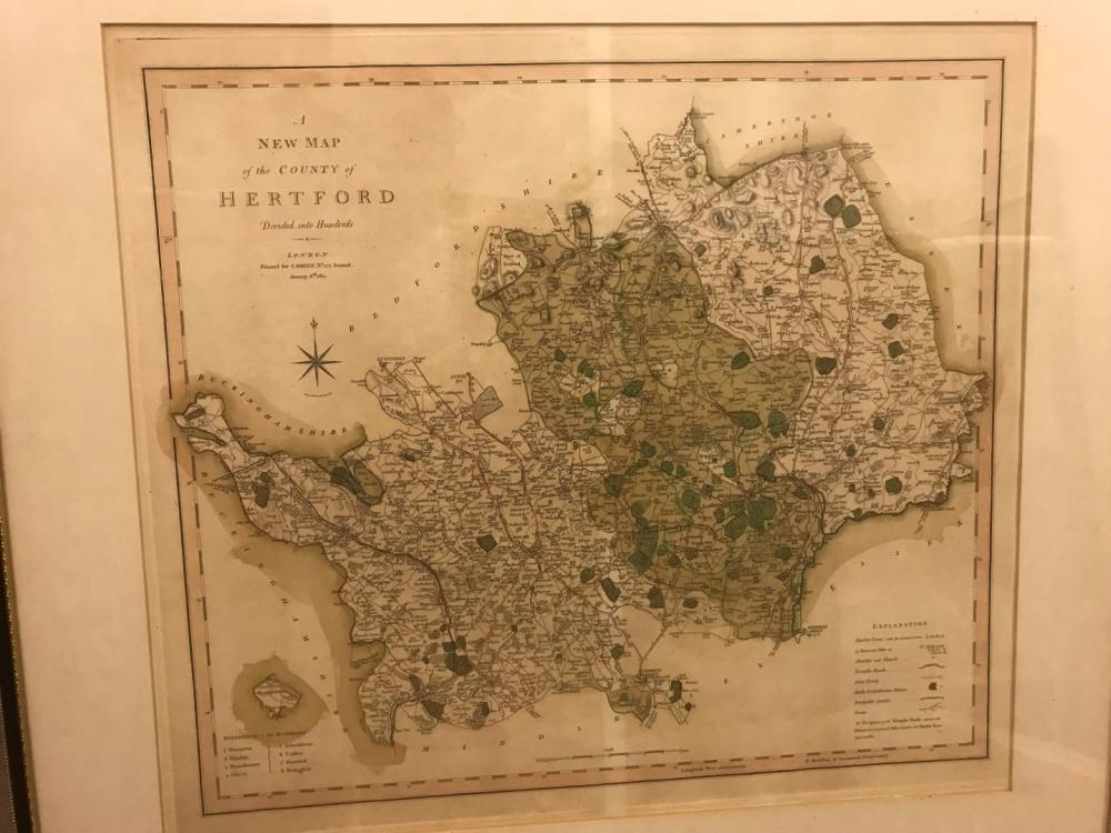 John Speed. Hartfordshire Described, engraved double page map (uncoloured), published by Sudbury and - Image 2 of 2