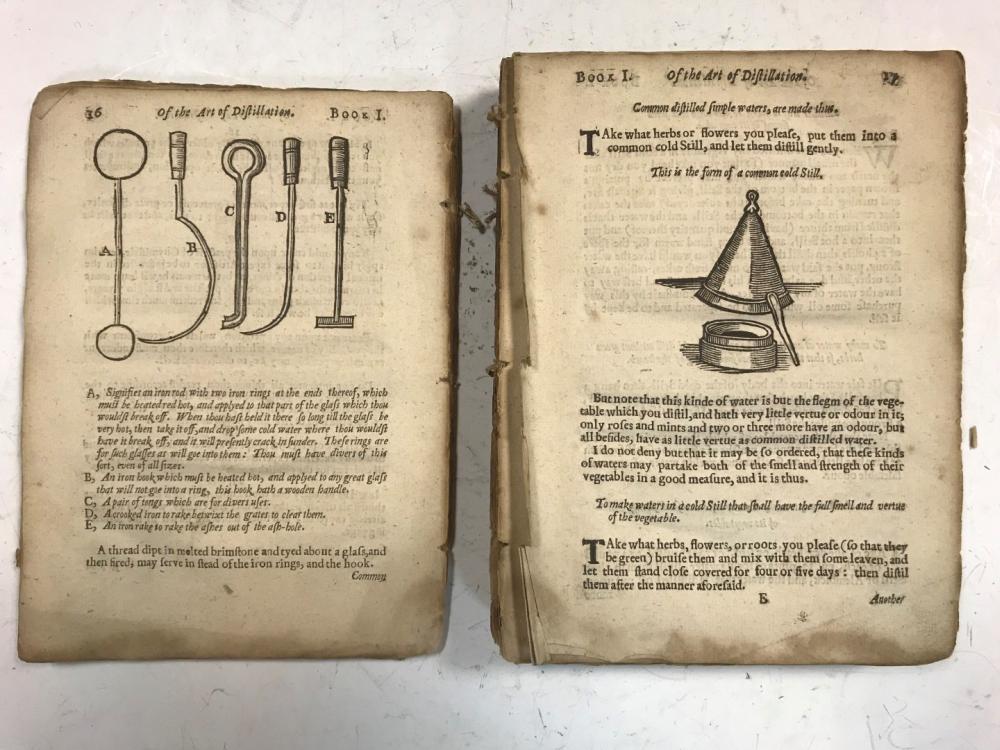 FRENCH (John) The Art of Distillation. London, 1653-52, small 4to, 2nd edition, 2 parts in 1 vol., - Image 2 of 3