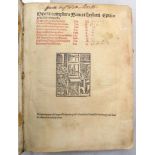 HILARIUS (Saint, d.367?) Opera complura. Paris: Ascensius, 1510, small folio, two parts in one vol.,