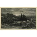 Samuel Palmer (1805-1881) The Lonely Tower, etching, 22.5 x 28.5cm (sheet), a 20th century